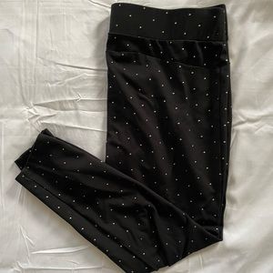 Black Gold Studded Leggings